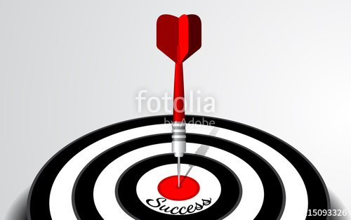 500x313 Dart Board Vector Illustration Isolated For Darts Game Shooting