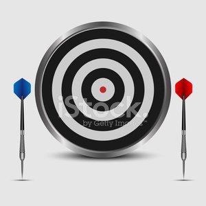 300x300 Dartboardvector Premium Clipart