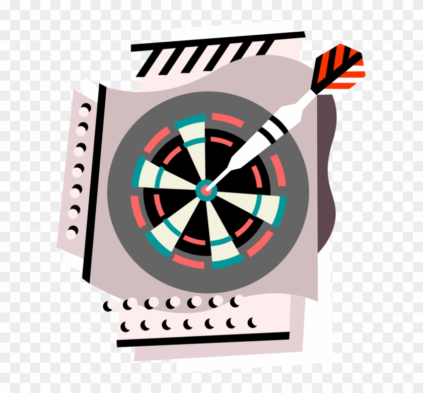 840x780 Dartboard Vector