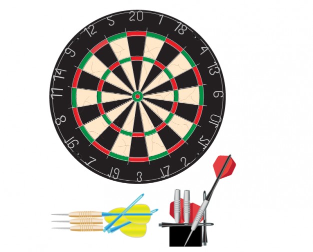 626x505 Dartboard Vector Illustration Vector Free Download