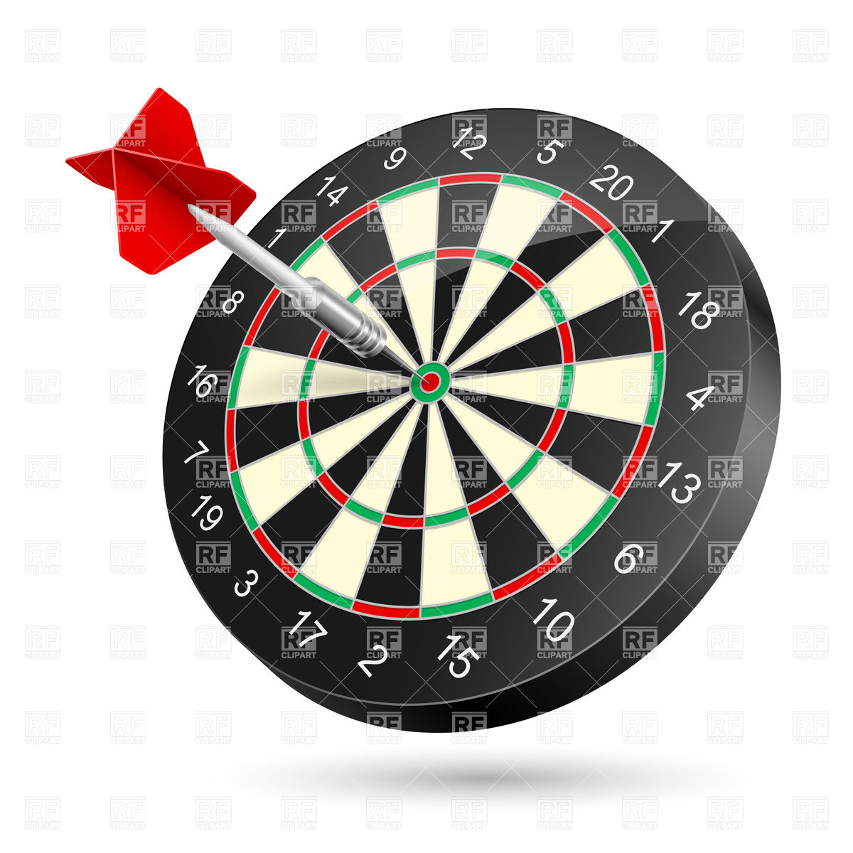 1200x1200 Dartboard With Dart