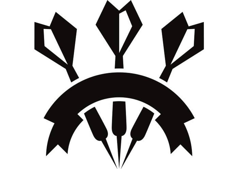 794x564 Darts Logo Banner Dartboard Tips Flights Championship Etsy