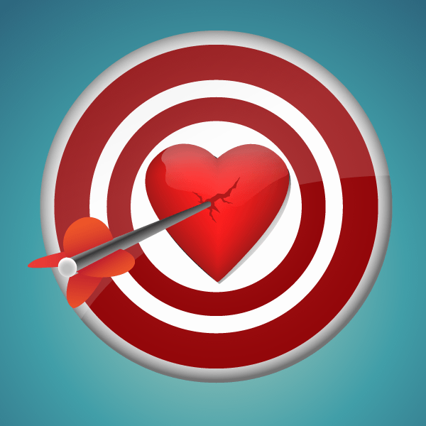 600x600 Breaking Heart With The Dart Vector