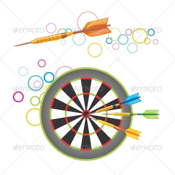 590x590 Darts With Dartboard Games Dart Board, Dartboard Vector, Logo