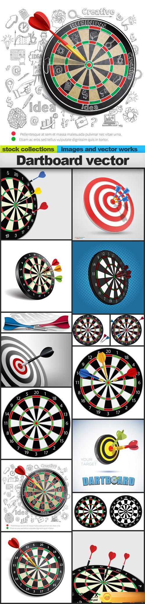 500x2076 Desire Fx Dartboard Vector, X