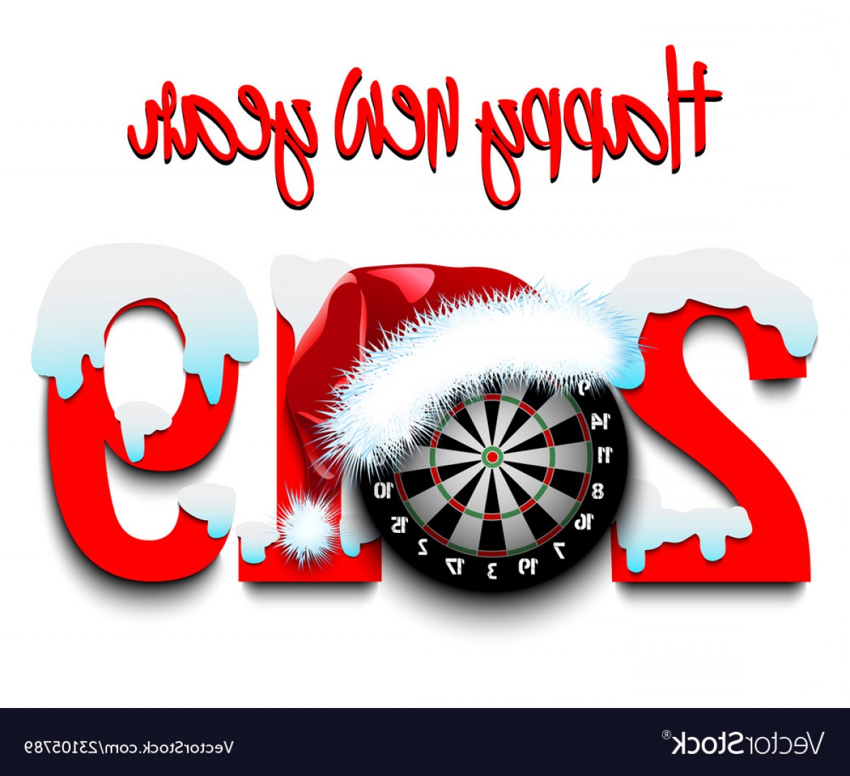 1200x1095 New Year Numbers And Dartboard Vector Hoodamathrun