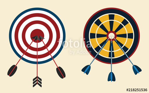500x313 Dartboard Vector Illustration Stock Image And Royalty Free