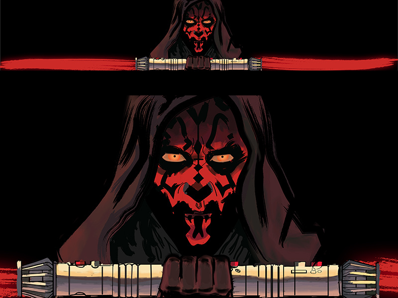 800x600 Darth Maul Vector Painting