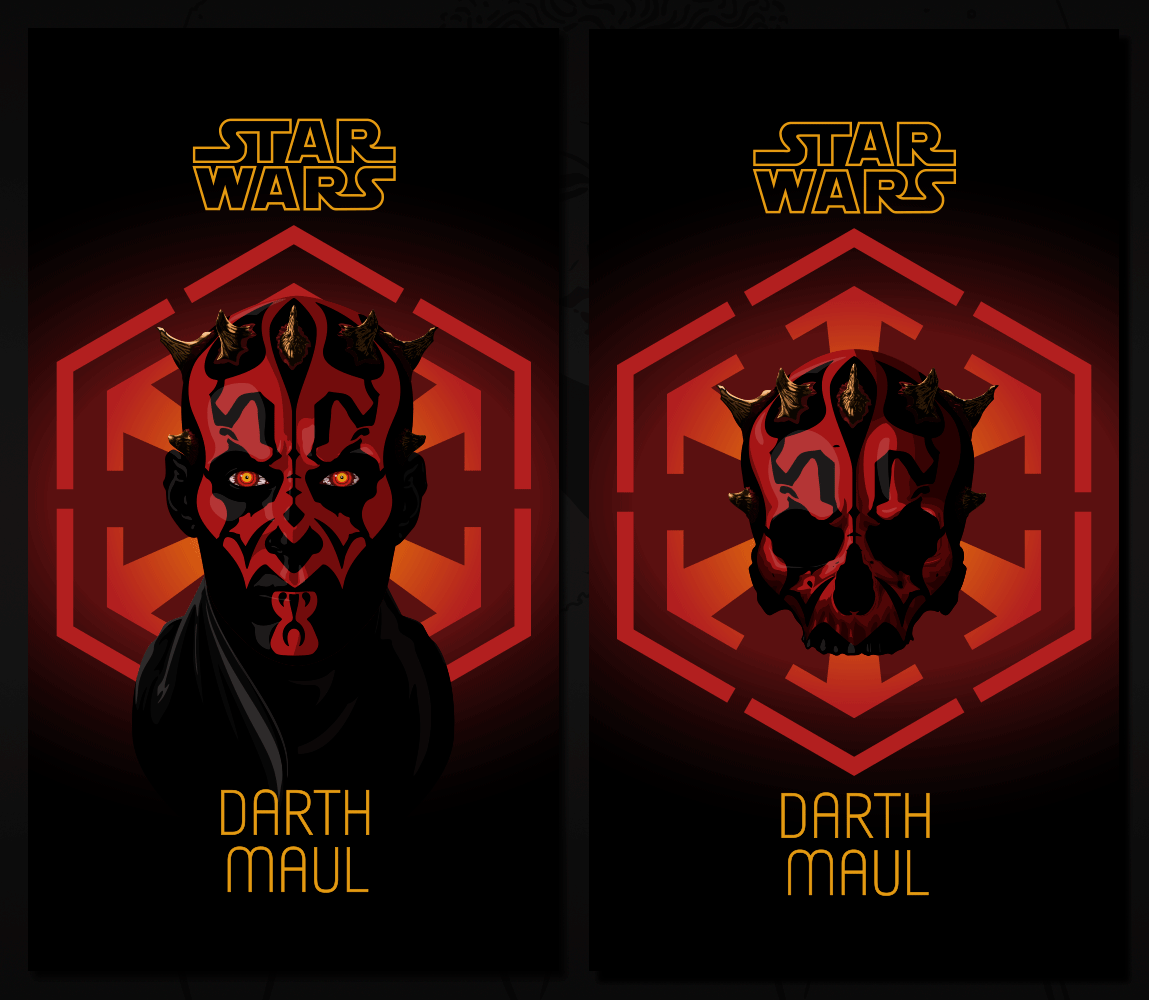 1149x1000 Star Wars Darth Maul Vector Screensaver On Behance