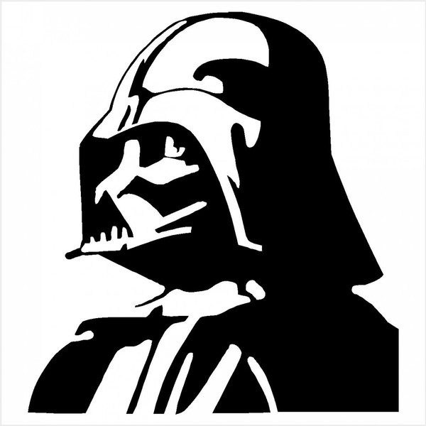 600x600 Darth Vader Silhouette Vector