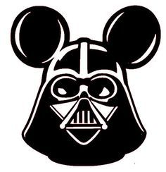 Darth Vader Mickey Silhouette 236x244 Darth Vader Mickey Silhouette