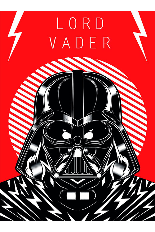 500x750 Darth Vader Vector Illustration