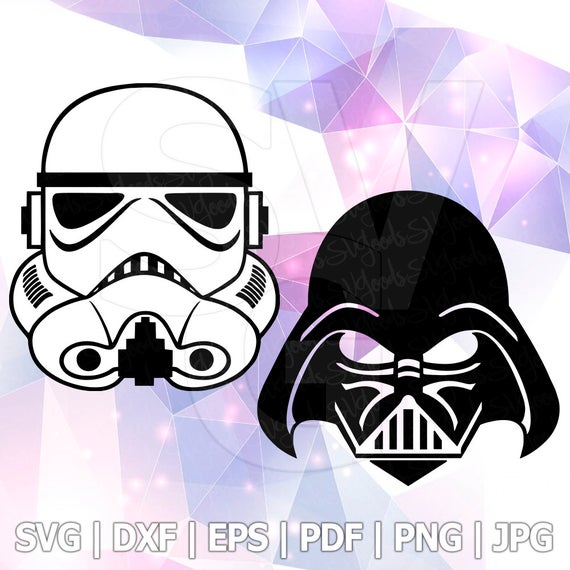 570x570 Star Wars Stormtrooper Darth Vader Dxf Vector Etsy