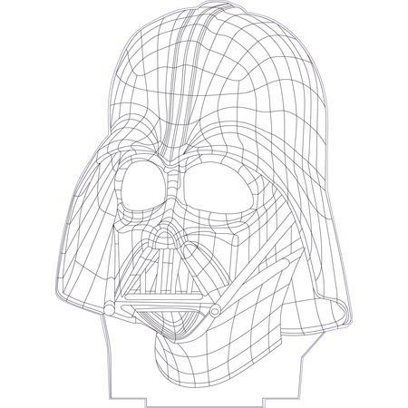 450x450 Darth Vader Illusion Vector For Cnc