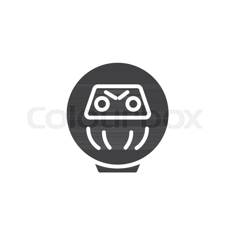 800x800 Daruma Doll Vector Icon Filled Flat Stock Vector Colourbox