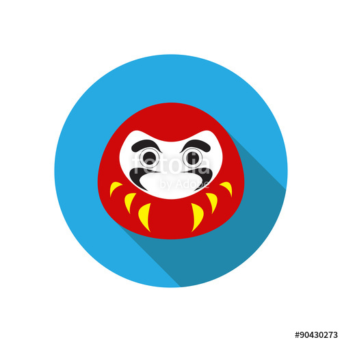 500x500 Daruma Dolls Vector Stock Image And Royalty Free Vector