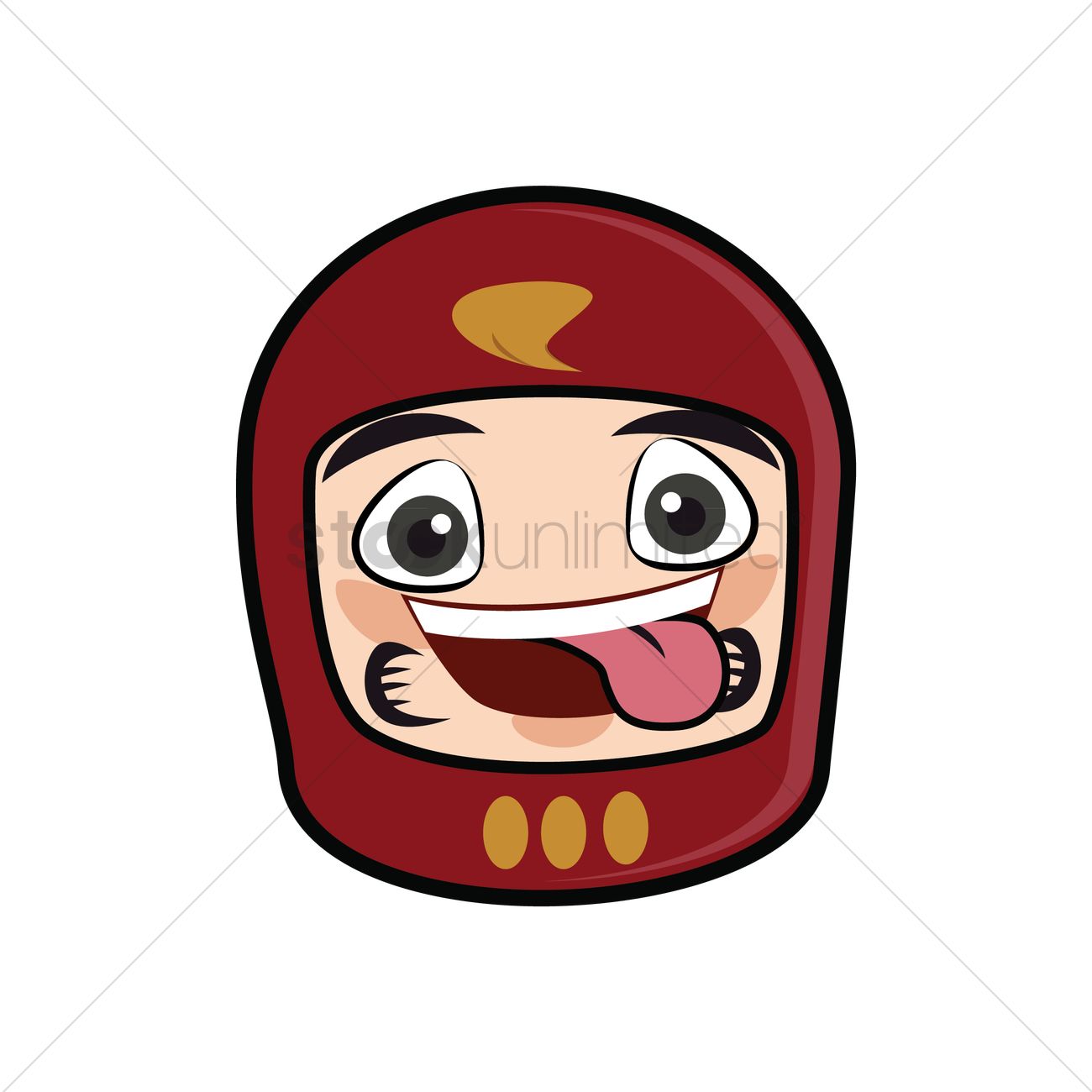 1300x1300 Free Cheeky Daruma Doll Vector Image