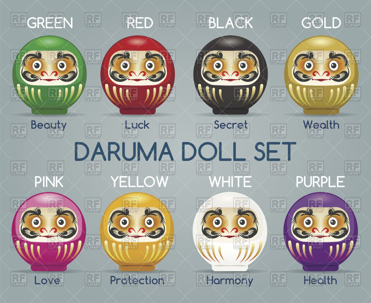 1200x982 Japan Daruma Monk Dolls Vector Image Of Icons And Emblems