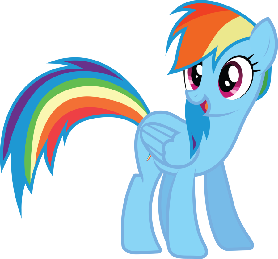 900x839 Download Rainbow Dash Vector Standing Png Photos