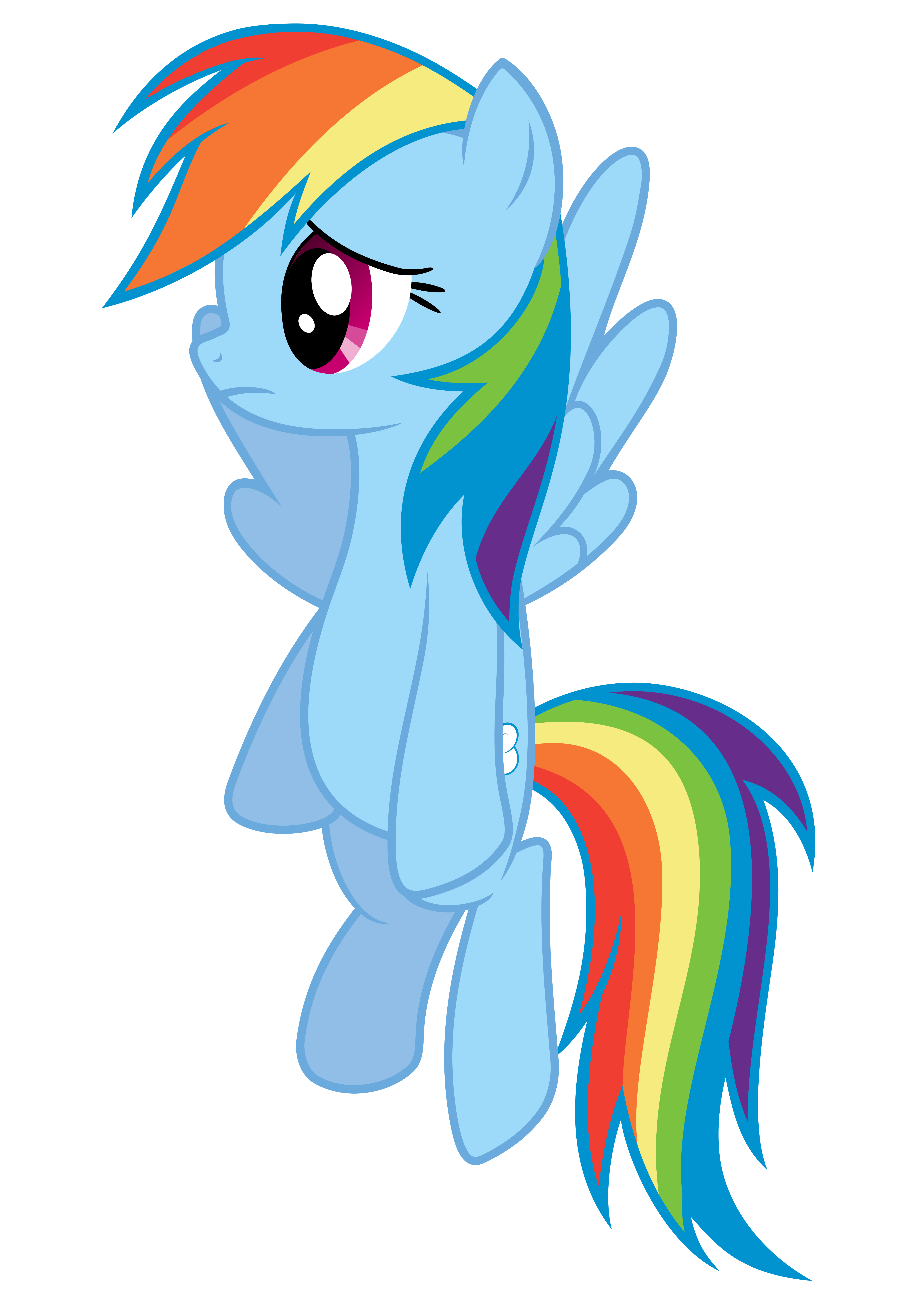 5000x7000 Rainbow Dash Vector