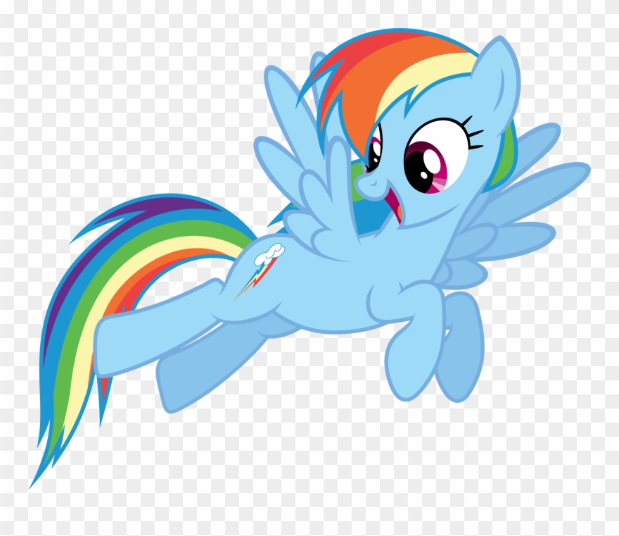 880x761 Rainbow Dash Vector