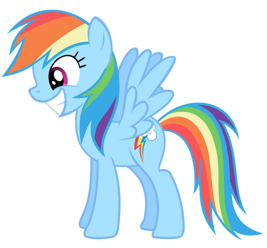 900x836 Rainbow Dash Vector