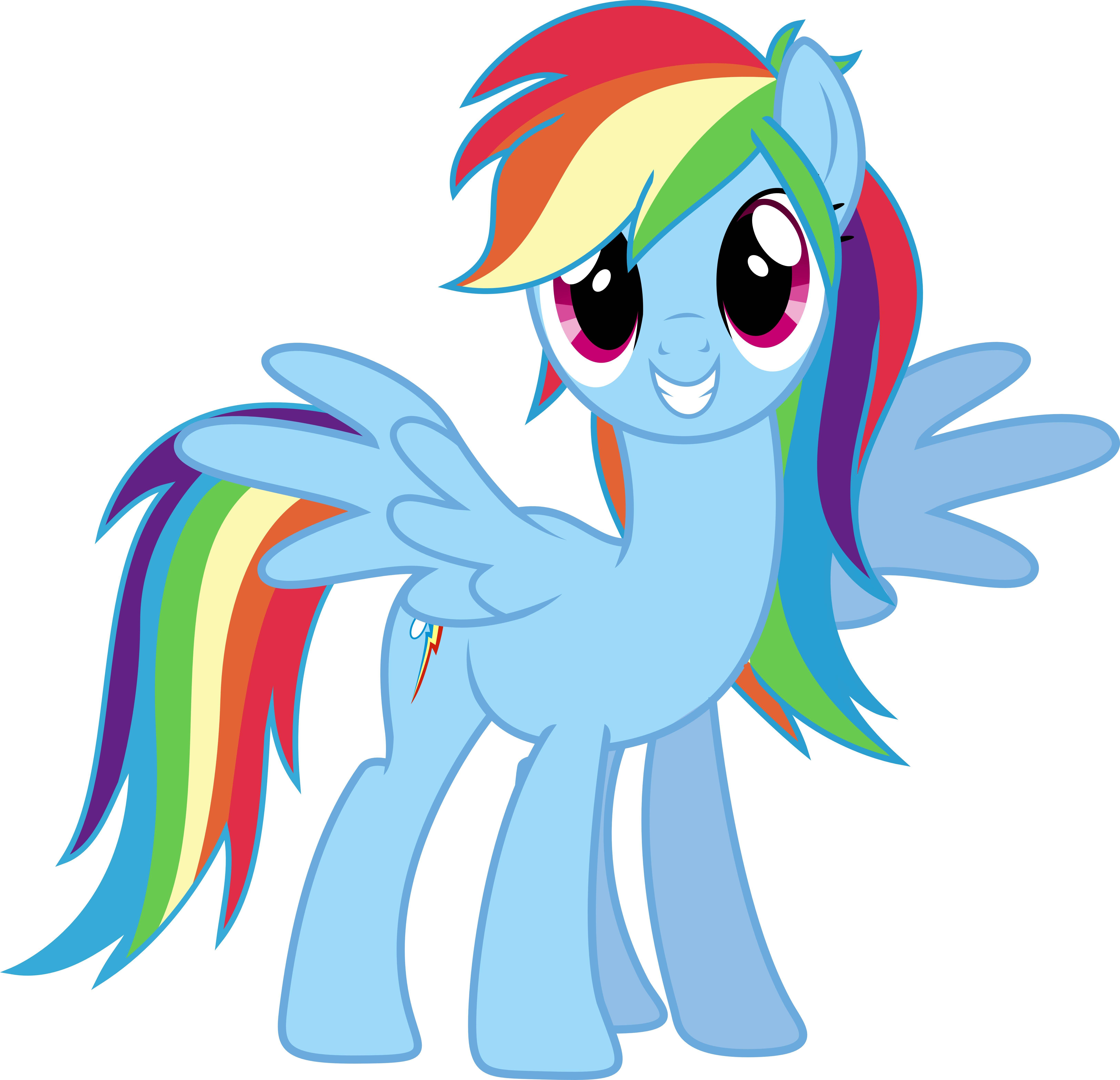 6500x6270 Rainbow Dash Vector