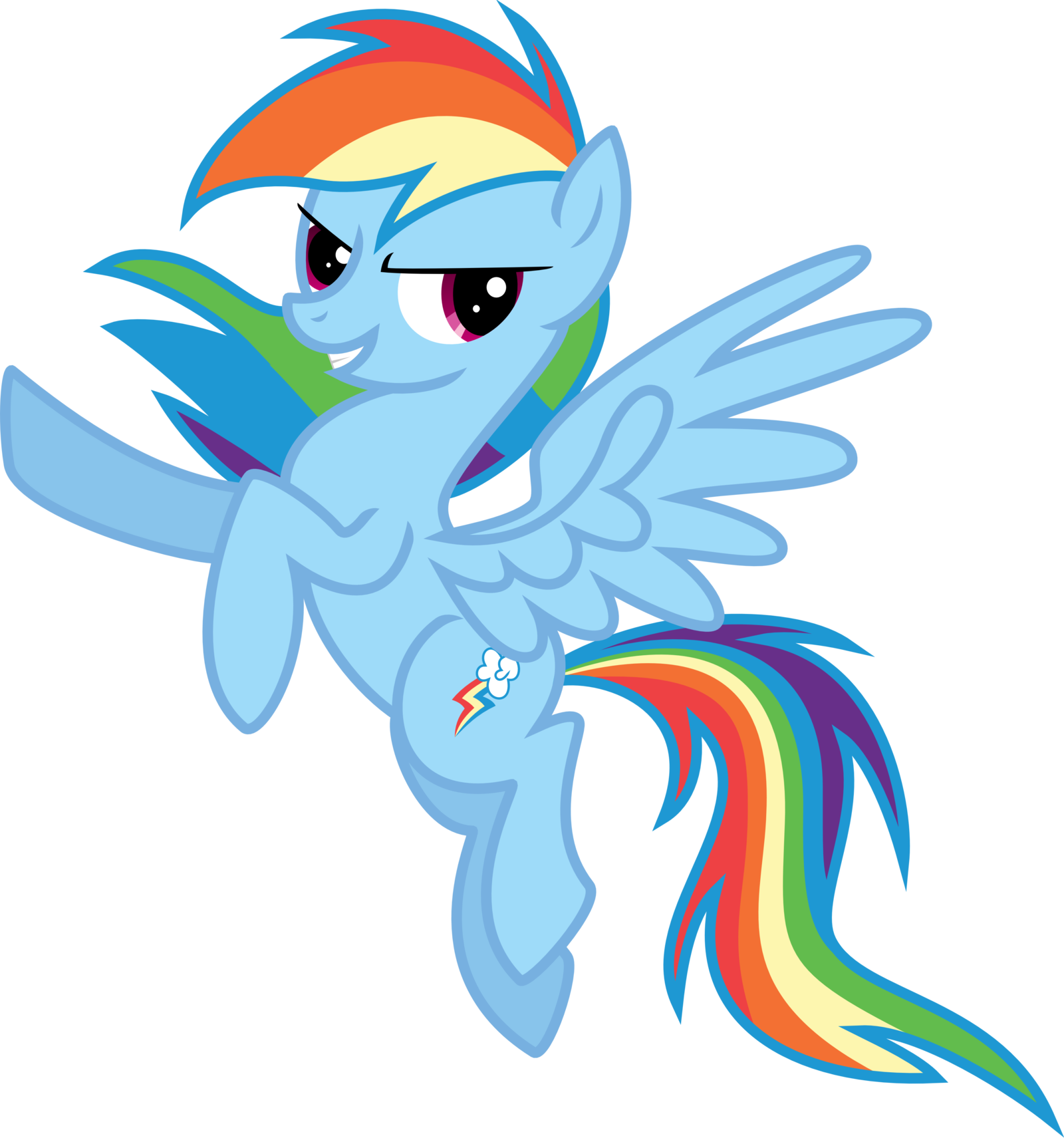 1600x1711 Download Rainbow Dash Vector Color
