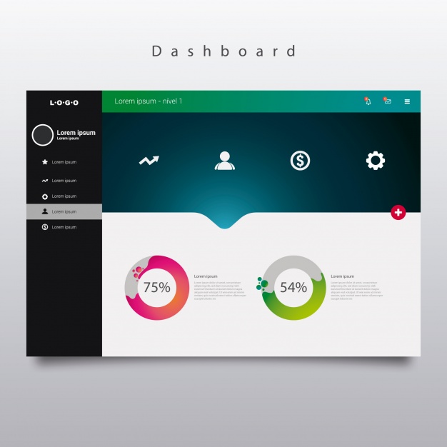 Dashboard Template With Diagrams Vector Free Download 626x626 Dashboard Template With Diagrams Vector Free Download