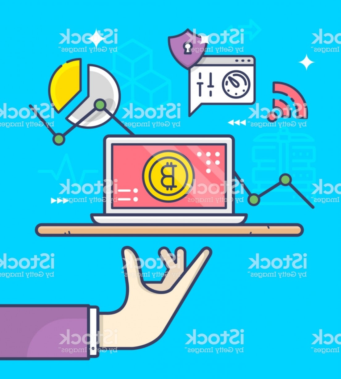 Vector Illustration Of Virtual Currency Bitcoin Mining Dashboard 1105x1228 Vector Illustration Of Virtual Currency Bitcoin Mining Dashboard