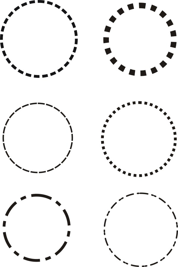 600x898 Dotted Line Circle Vector Free Download