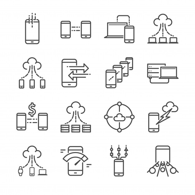 Big Data Icon Set Vector Premium Download 626x626 Big Data Icon Set Vector Premium Download