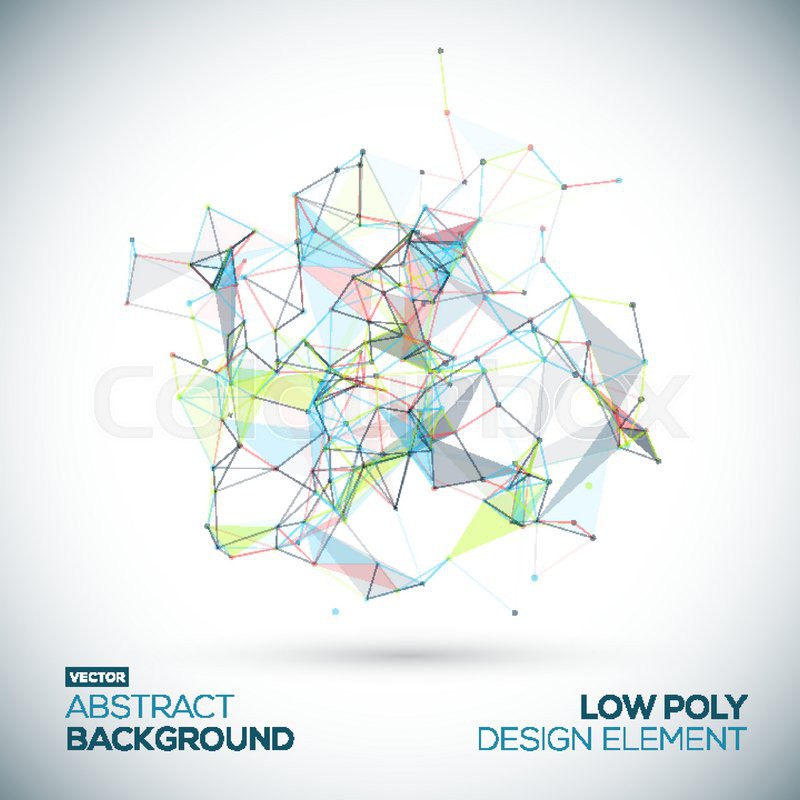 Abstract Low Poly Geometric Technology Stock Vector Colourbox 800x800 Abstract Low Poly Geometric Technology Stock Vector Colourbox