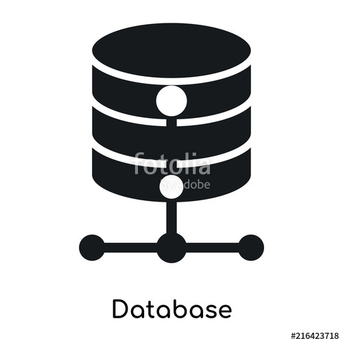 500x500 Database Icon Isolated On White Background Modern And Editable