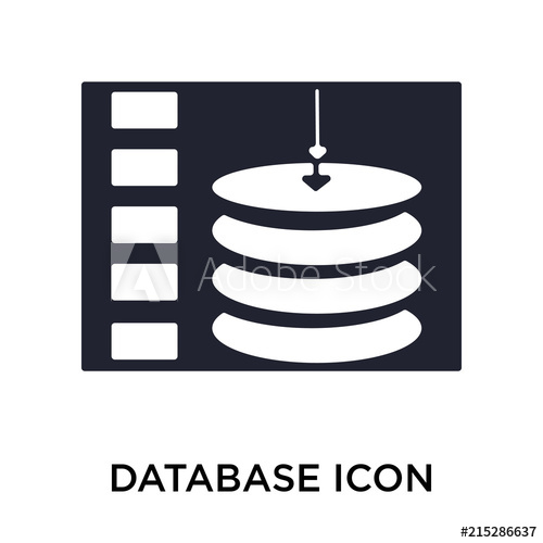 500x500 Database Icon On White Background Modern Icons Vector