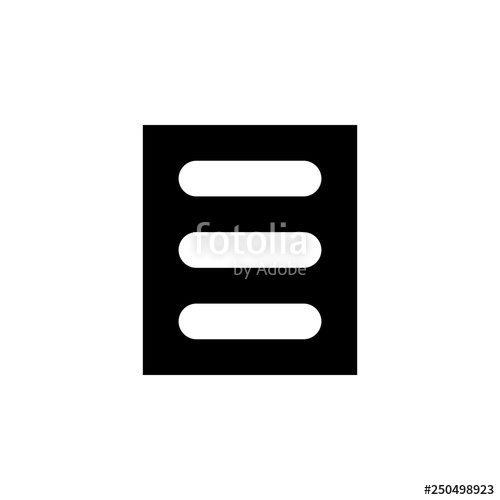 500x500 Database Icon Vector Database Vector Design Sign Design Flat