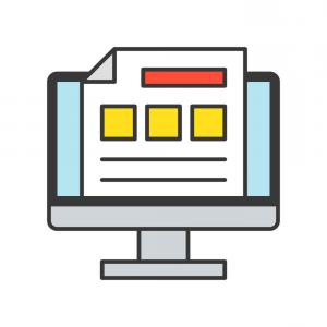 Report Or Data On Computer Screen Online Database Vector 300x300 Report Or Data On Computer Screen Online Database Vector