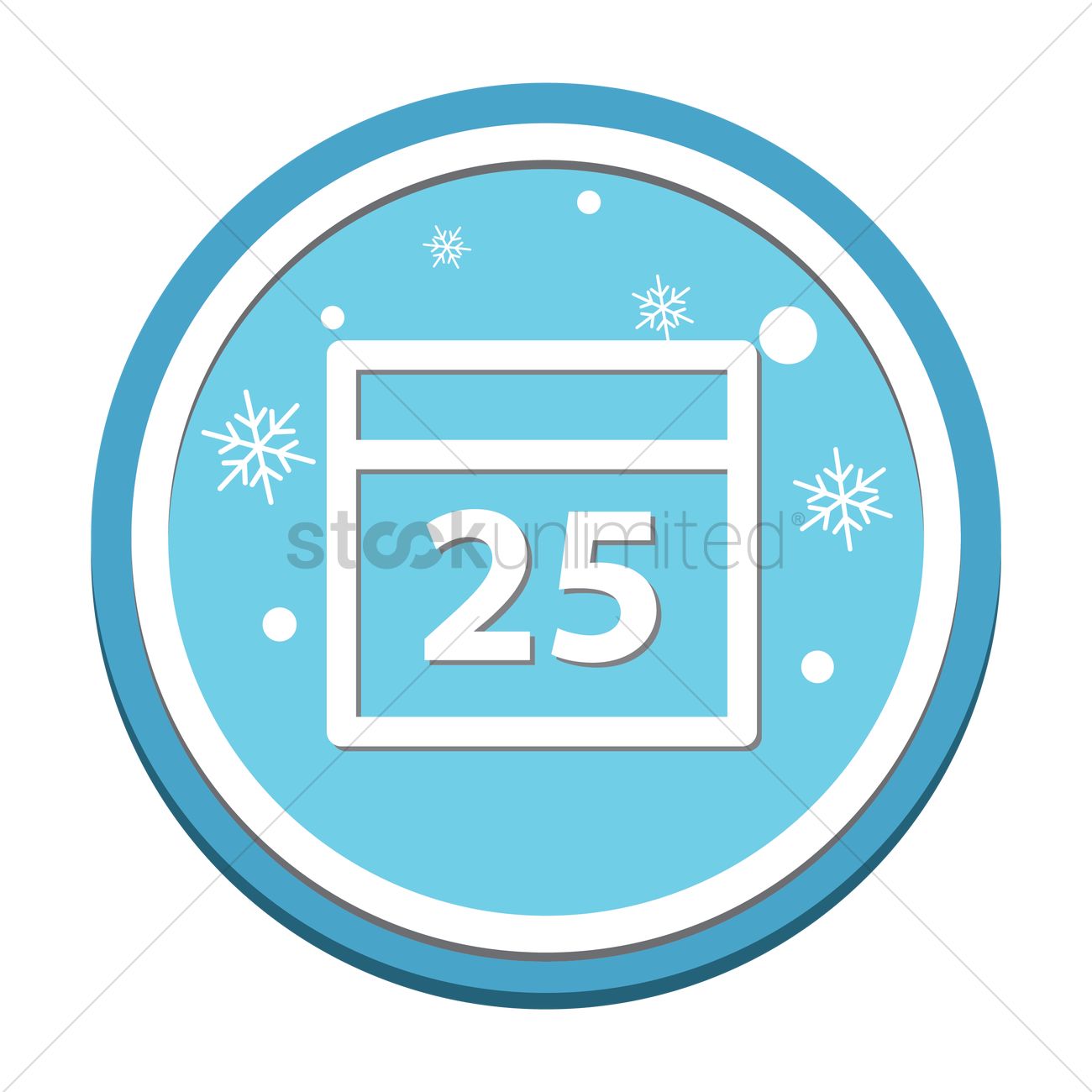1300x1300 Christmas Date Icon Vector Image