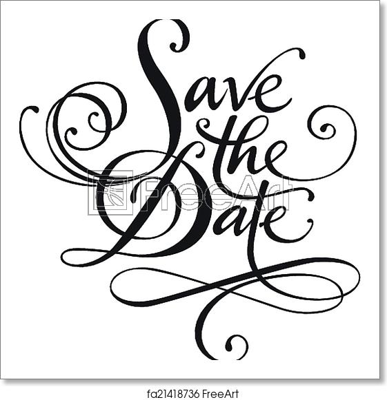 561x581 Free Art Print Of Save The Date Vector Version Of My Own