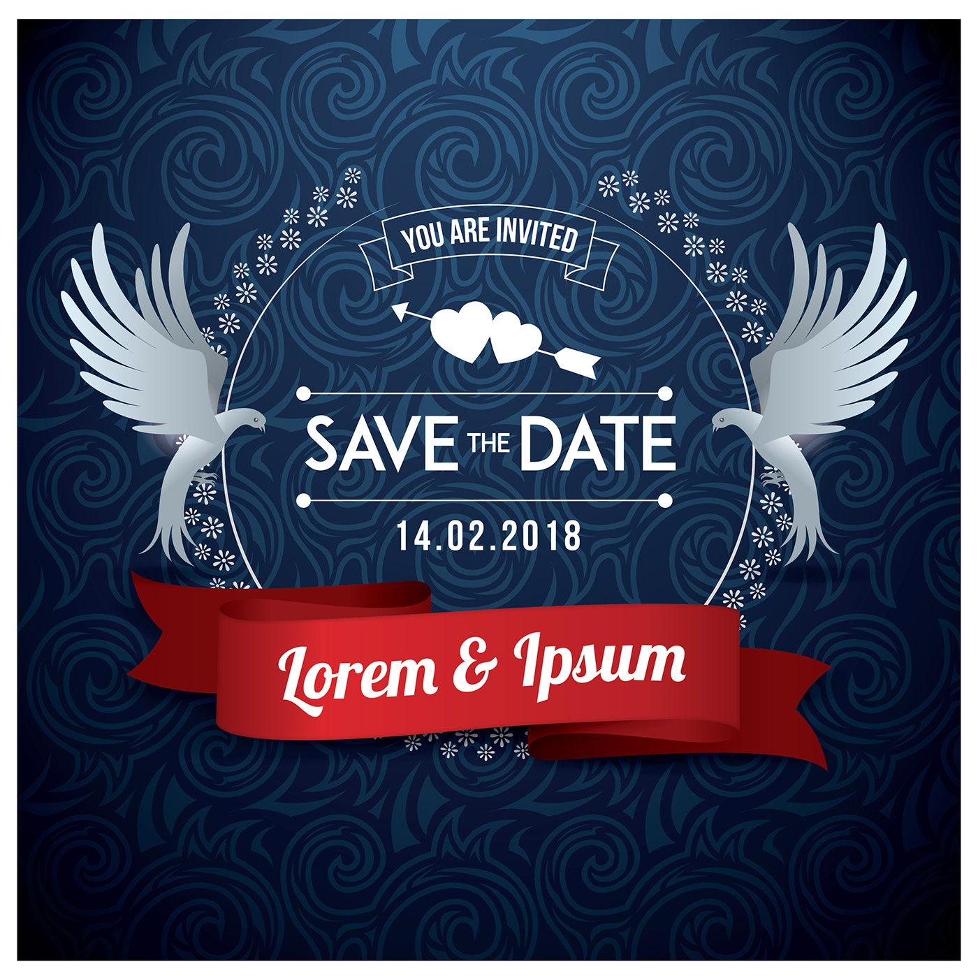 1400x1400 Save The Date Vectors, Download Free Save The Date Customizable