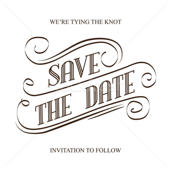 600x600 Save The Date Vector Illustration Claudia Balasoiu