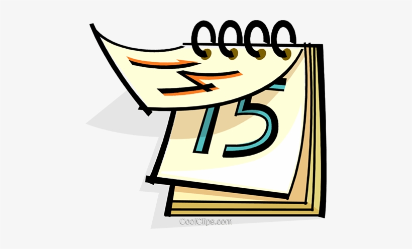 820x496 Calendar Royalty Free Vector Clip Art Illustration