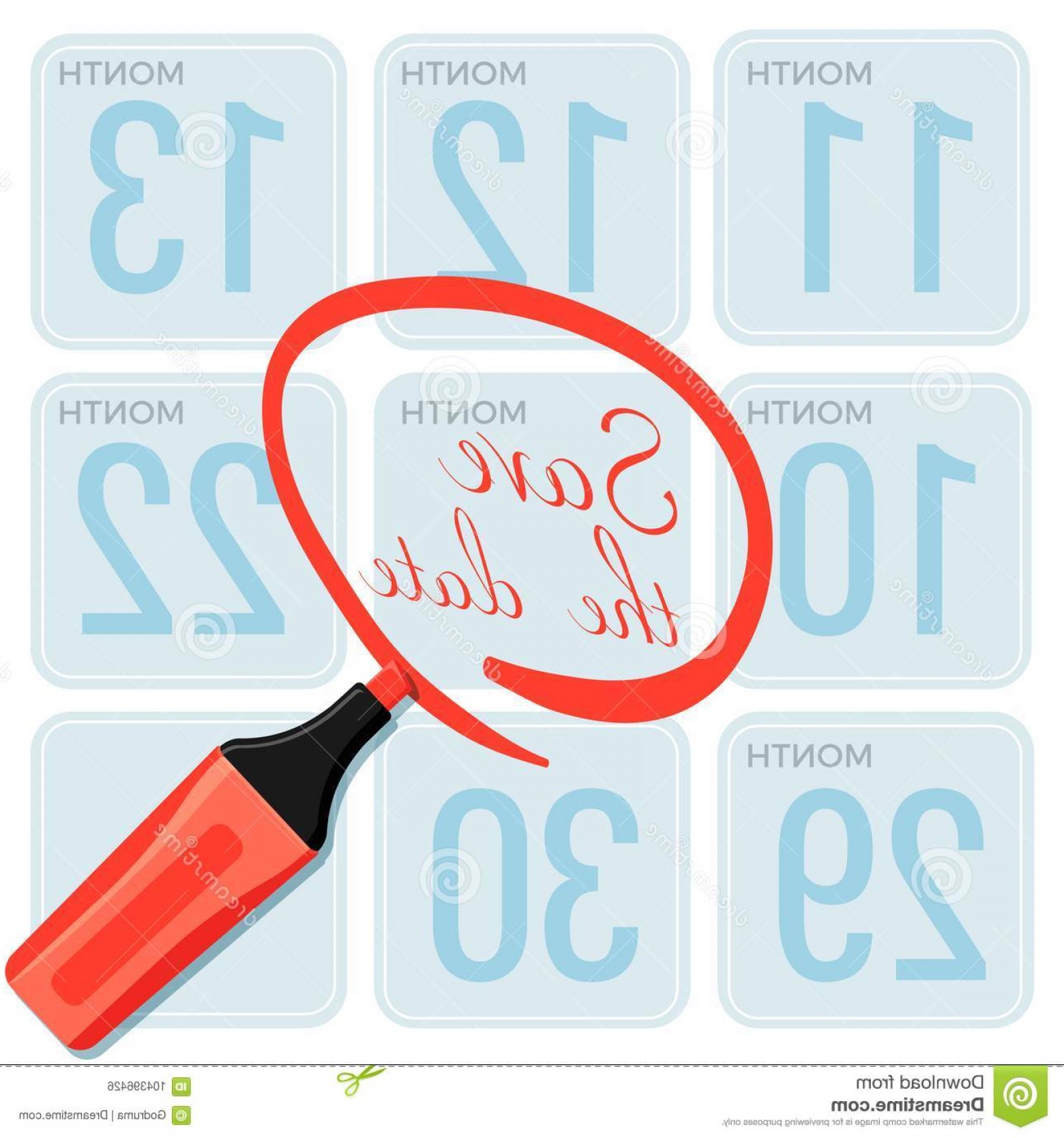 1560x1668 Calendar Save The Date Vector Soidergi