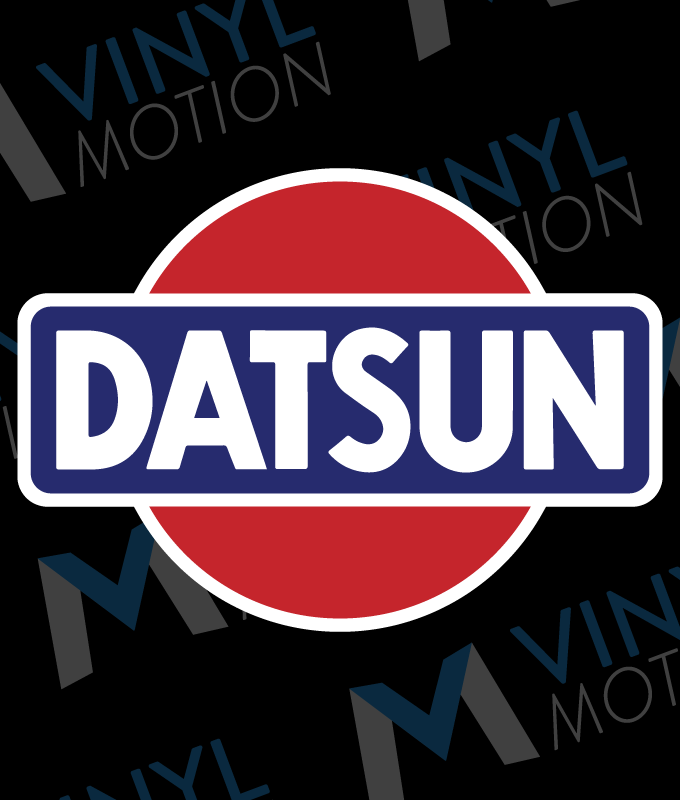 680x800 Classic Datsun Logo Vinyl Motion