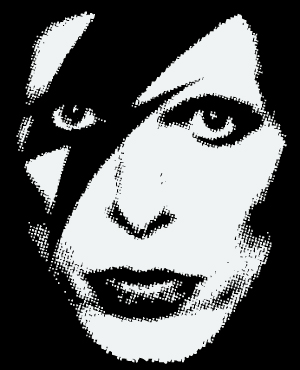 300x370 All Vectors David Bowie Face Art Vector