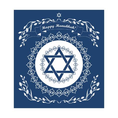 473x473 Jewish Hanukkah Holiday Background With Magen David Star