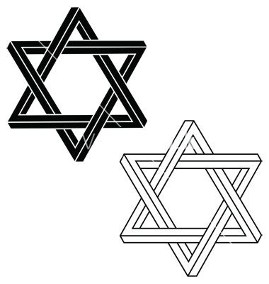 380x400 Jewish Star Of David Vector