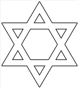 264x298 Star Of David Outline Clip Art