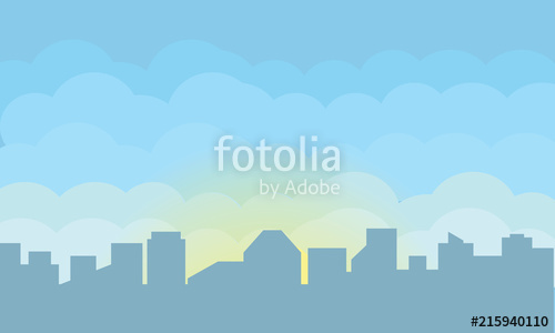 Silhouette Of A Big City 500x300 Silhouette Of A Big City