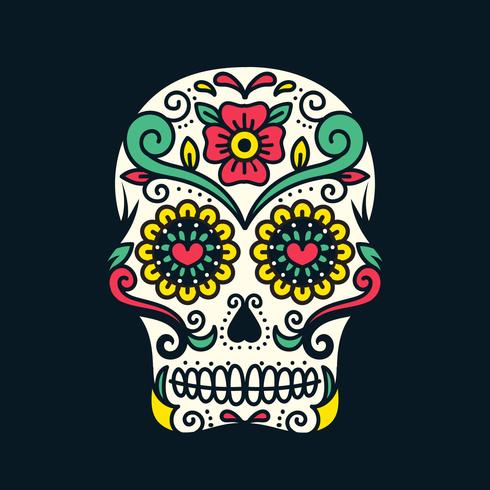 Day Of The Dead Skull 490x490 Day Of The Dead Skull